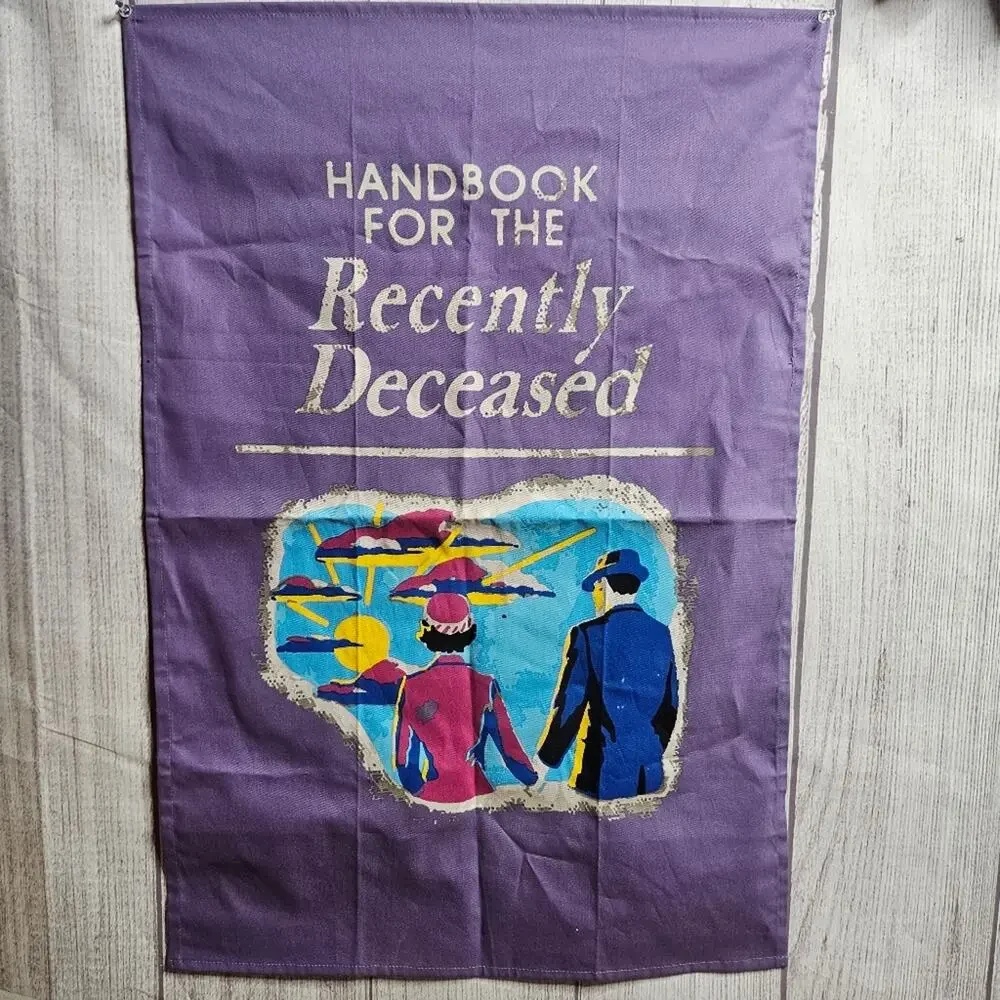 Beetlejuice Handbook for the Recently Deceased Wall Hanging Tapestry, 20x30
